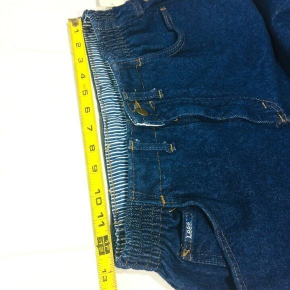 Vintage Lee Elastic Riders Mom Jeans Relaxed Tapered Ankle 12 Petite 12P - Picture 6 of 11